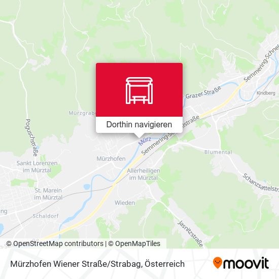Mürzhofen Wiener Straße / Strabag Karte
