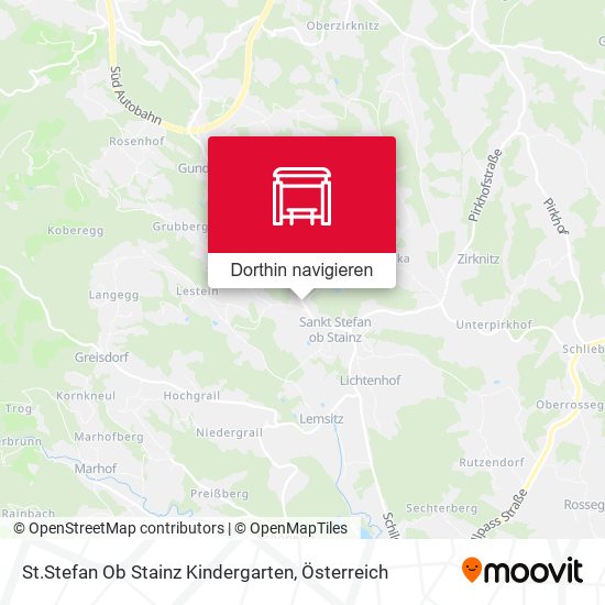 St.Stefan Ob Stainz Kindergarten Karte