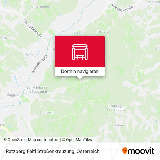 Ratzberg Feitl Straßenkreuzung Karte