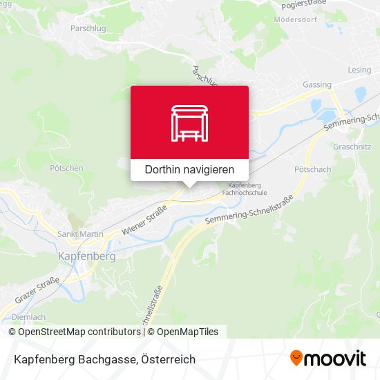 Kapfenberg Bachgasse Karte