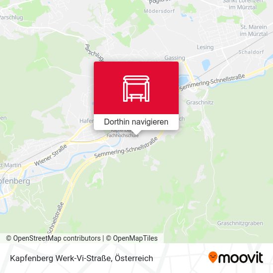 Kapfenberg Werk-Vi-Straße Karte