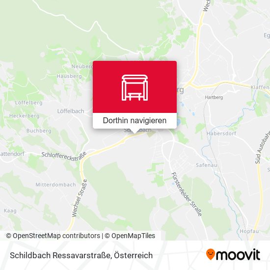 Schildbach Ressavarstraße Karte