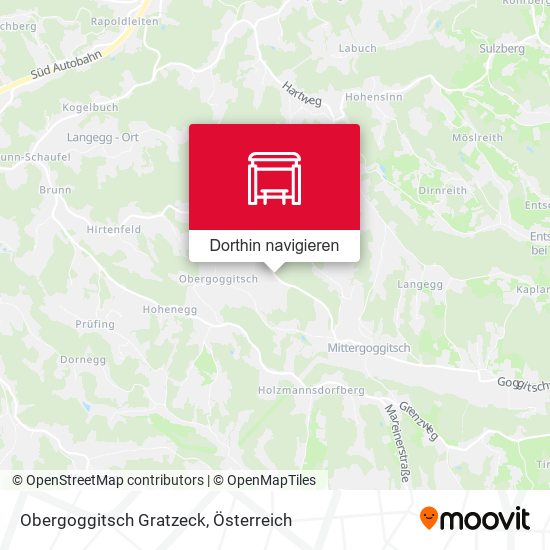 Obergoggitsch Gratzeck Karte