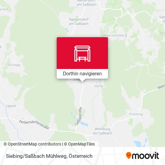 Siebing/Saßbach Mühlweg Karte