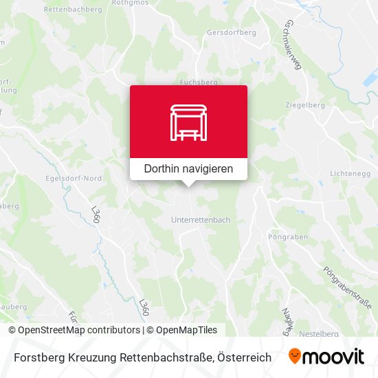Forstberg Kreuzung Rettenbachstraße Karte