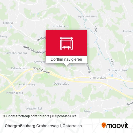 Obergroßauberg Grabnerweg I Karte
