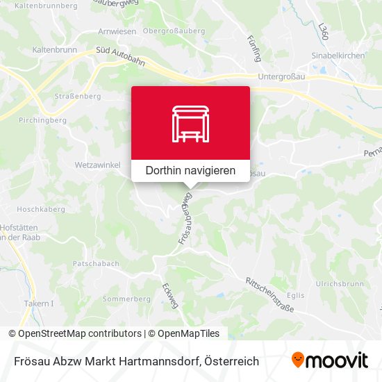 Frösau Abzw Markt Hartmannsdorf Karte