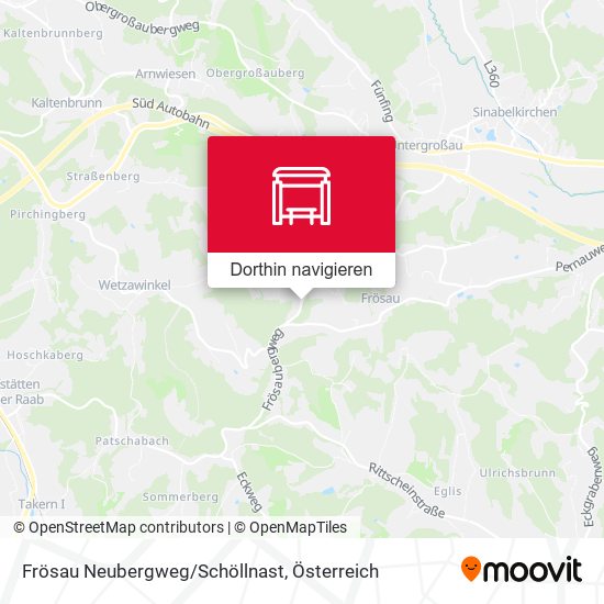 Frösau Neubergweg/Schöllnast Karte
