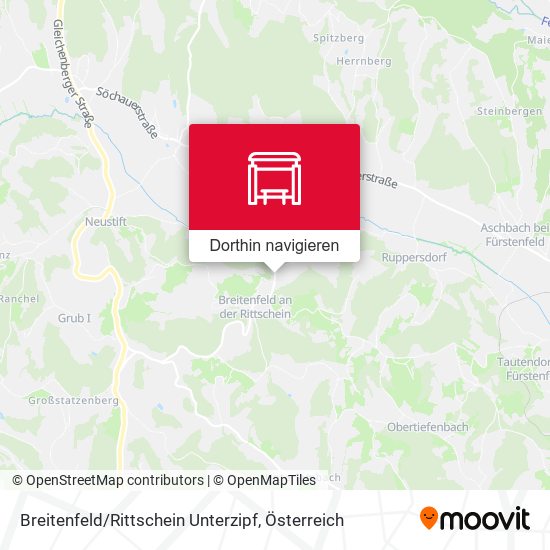 Breitenfeld / Rittschein Unterzipf Karte
