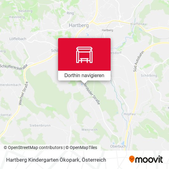 Hartberg Kindergarten Ökopark Karte