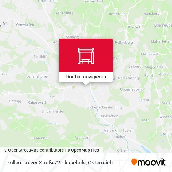 Pöllau Grazer Straße / Volksschule Karte
