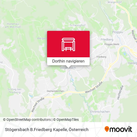 Stögersbach B.Friedberg Kapelle Karte