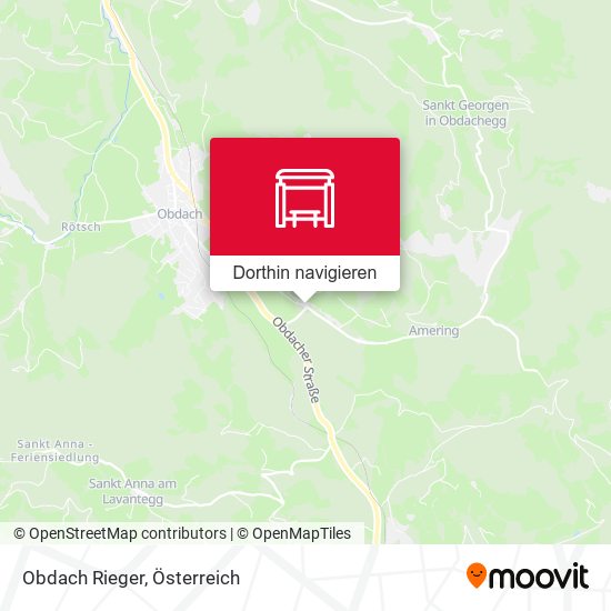 Obdach Rieger Karte