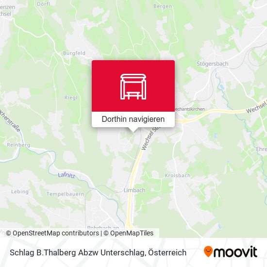 Schlag B.Thalberg Abzw Unterschlag Karte