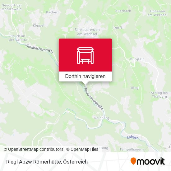 Riegl Abzw Römerhütte Karte