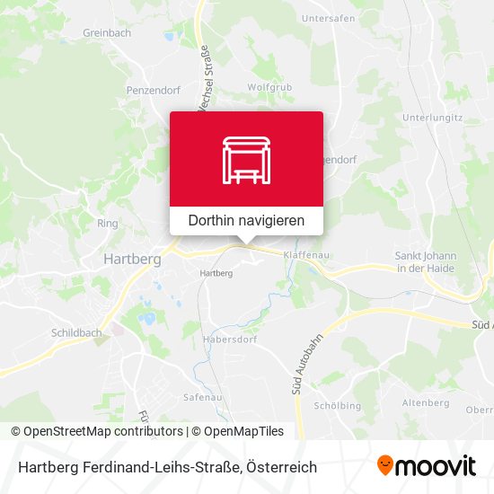 Hartberg Ferdinand-Leihs-Straße Karte