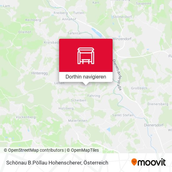 Schönau B.Pöllau Hohenscherer Karte
