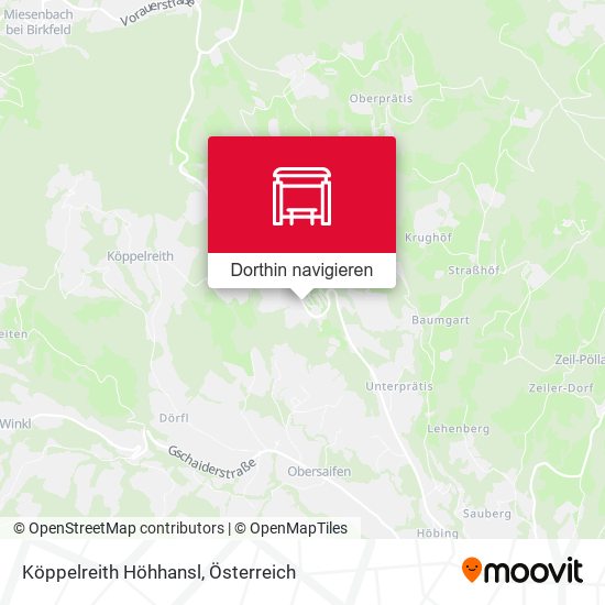 Köppelreith Höhhansl Karte