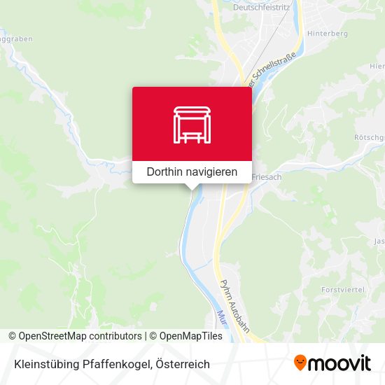 Kleinstübing Pfaffenkogel Karte
