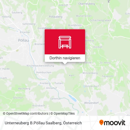 Unterneuberg B.Pöllau Saalberg Karte
