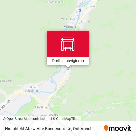 Hirschfeld Abzw Alte Bundesstraße Karte