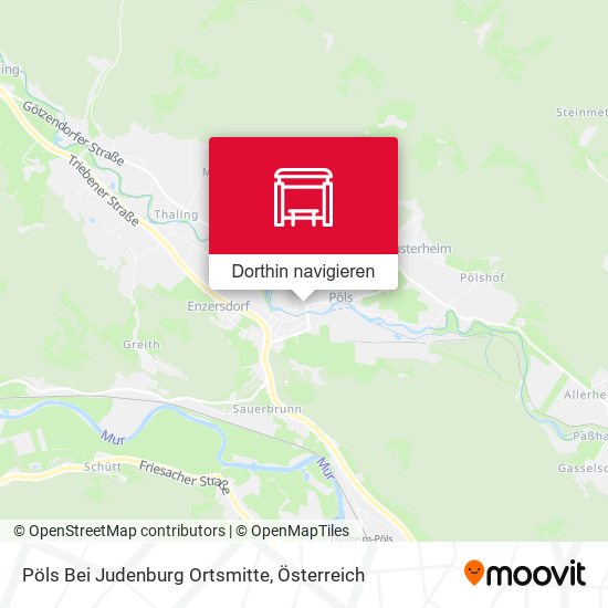 Pöls Bei Judenburg Ortsmitte Karte