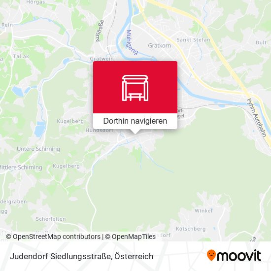 Judendorf Siedlungsstraße Karte