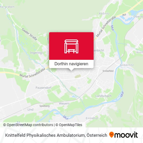 Knittelfeld Physikalisches Ambulatorium Karte