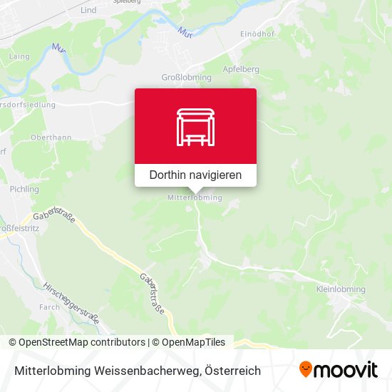 Mitterlobming Weissenbacherweg Karte
