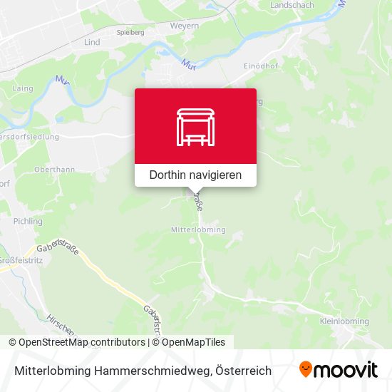 Mitterlobming Hammerschmiedweg Karte