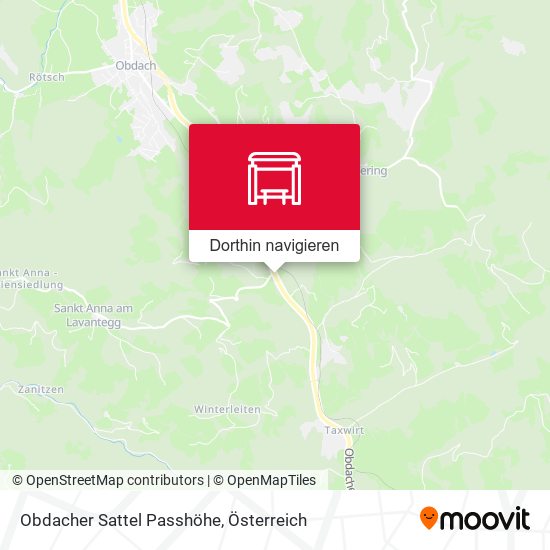 Obdacher Sattel Passhöhe Karte