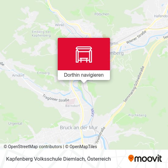 Kapfenberg Volksschule Diemlach Karte