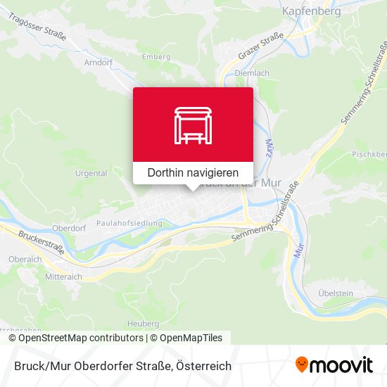Bruck/Mur Oberdorfer Straße Karte