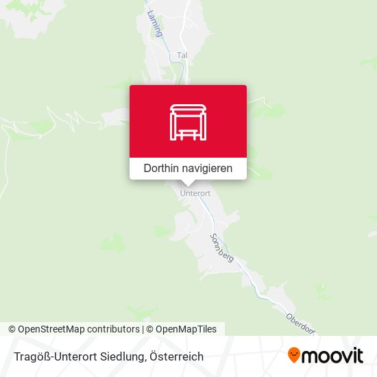 Tragöß-Unterort Siedlung Karte