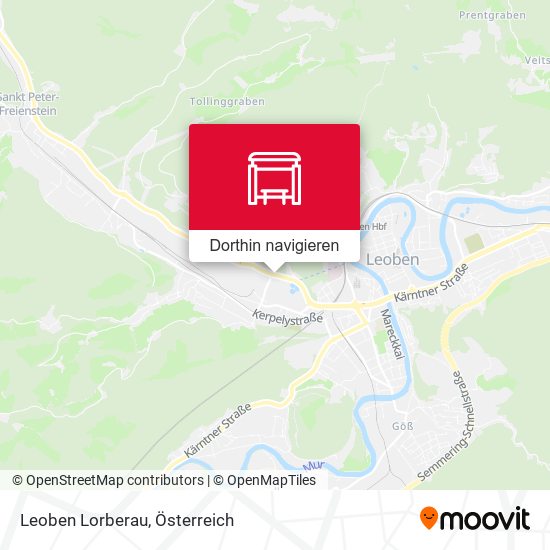 Leoben Lorberau Karte