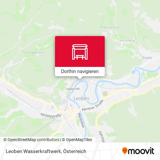 Leoben Wasserkraftwerk Karte