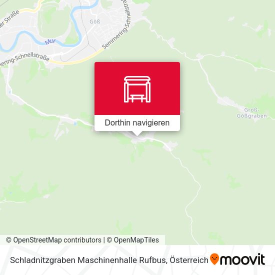 Schladnitzgraben Maschinenhalle Rufbus Karte