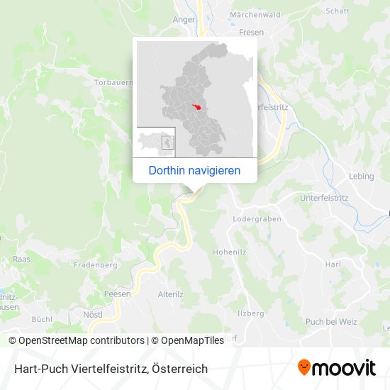 Hart-Puch Viertelfeistritz Karte