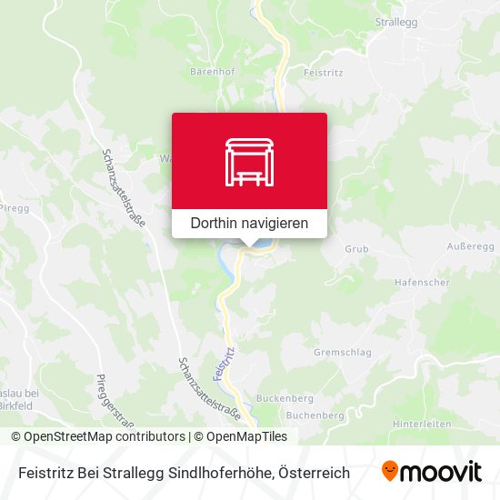 Feistritz Bei Strallegg Sindlhoferhöhe Karte