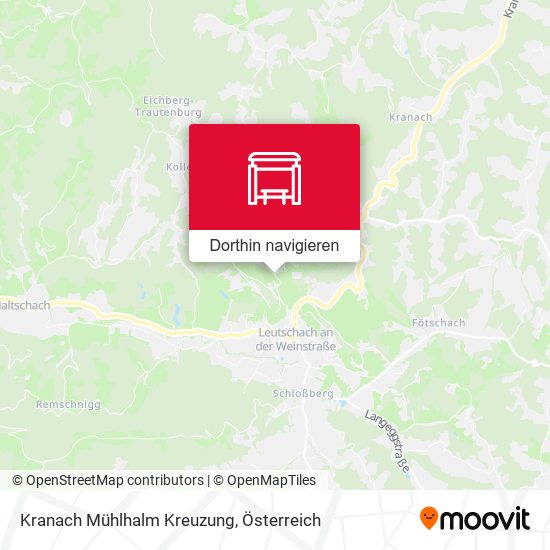 Kranach Mühlhalm Kreuzung Karte