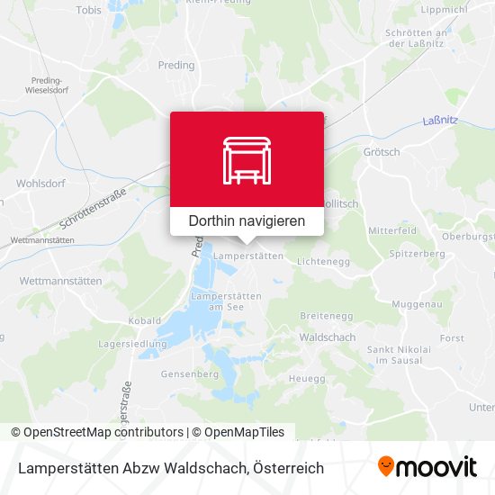 Lamperstätten Abzw Waldschach Karte