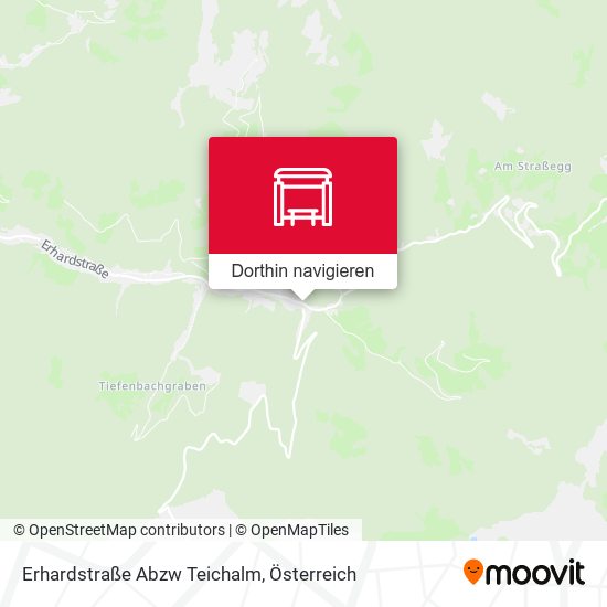 Erhardstraße Abzw Teichalm Karte