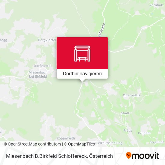 Miesenbach B.Birkfeld Schloffereck Karte