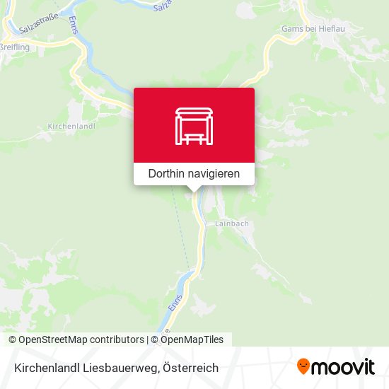 Kirchenlandl Liesbauerweg Karte