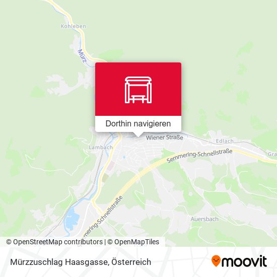 Mürzzuschlag Haasgasse Karte