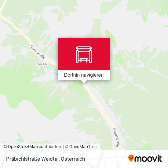 Präbichlstraße Weidtal Karte