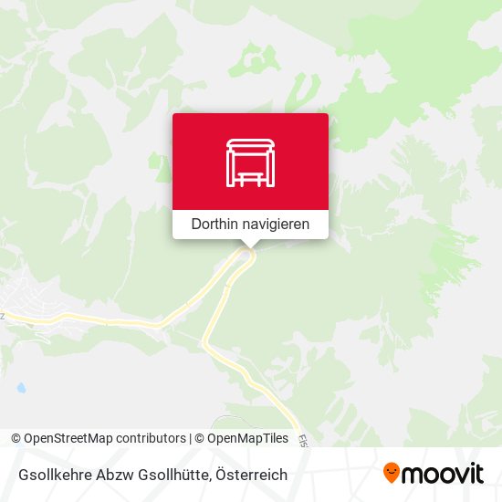 Gsollkehre Abzw Gsollhütte Karte