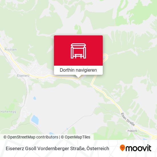 Eisenerz Gsoll Vordernberger Straße Karte