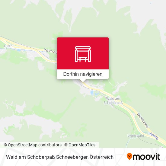 Wald am Schoberpaß Schneeberger Karte
