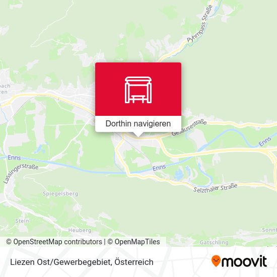 Liezen Ost/Gewerbegebiet Karte